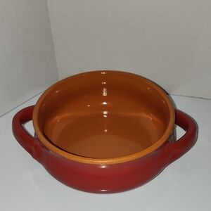 Silva Terracotta baking dish, soup bowl with handles CHEF'S Made In Italy